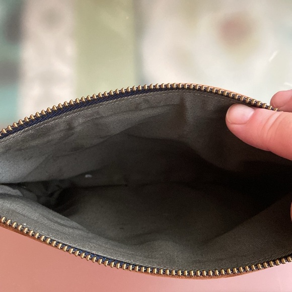 Feed Project- Artisan Navy Zip Pouch - Picture 5 of 8